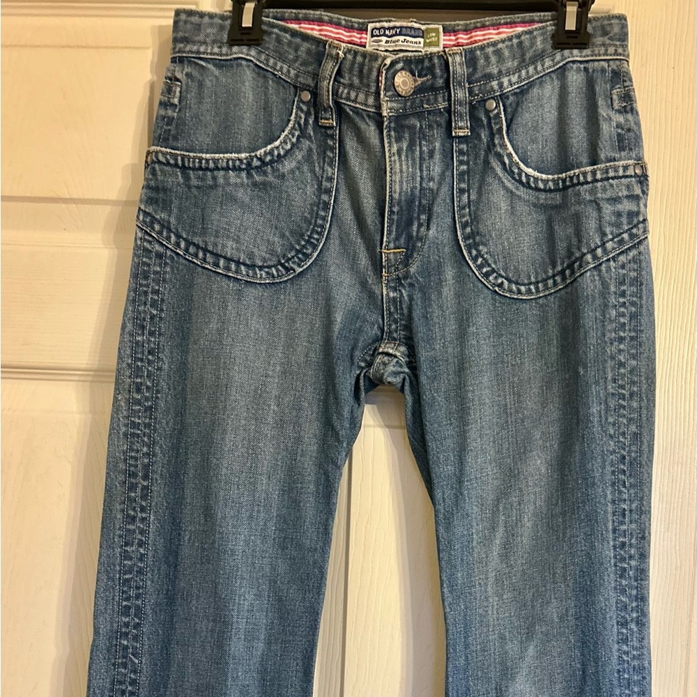 Old Navy Blue Flare Wide Leg Jeans